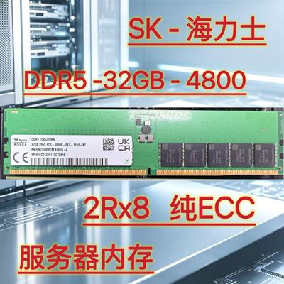 32GB 4800 DDR5服务器内存条 适配华硕 W680 / W790 工作站主板