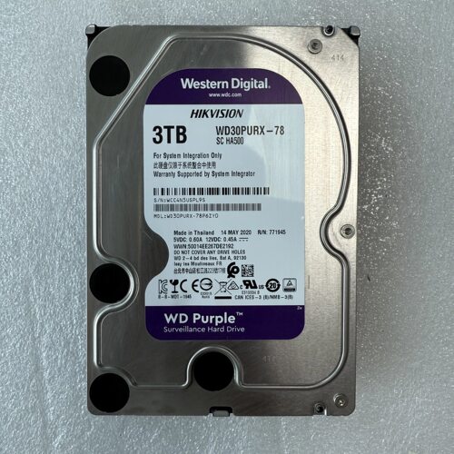 西数WD/西部数据WD30PURX紫盘3TB 3.5寸台式机存储机械硬盘