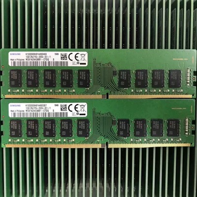 三星 16G 2RX8 DDR4 2666 纯ECC 服务器内存条 M391A2K43BB1-CTD