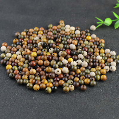 厂家直销各种檀木珠子圆珠散珠DIY手串佛珠108颗念珠饰品配件隔珠