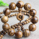 厂家直销越南沉香木2.0虎皮纹白沙沉手串男女款 佛珠手链念珠饰品