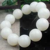 原创设计白菩提根高密顺白圆珠手串20mm12颗佛珠男女手链文玩饰品
