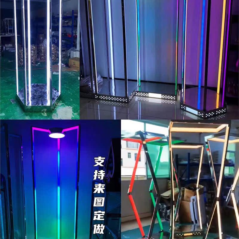 酒吧交叉门框高空威压点舞台新款KTV夜店GOGO拱门六维四维点跳台