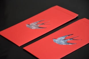 细语灯前原创【春燕送景】镂空双层春景冬景红包一对2个