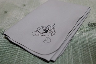 细语灯前原创【山青花欲燃】超细吸水绒印花茶巾中式茶室茶道配件