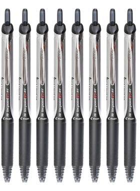 日本PILOT百乐BXRT-V5黑色按动中性笔中学生考试用v5rt笔芯0.5mm