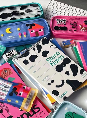 新品日本KOKUYO国誉x塔卡沙联名系列B5笔记本修正带笔袋中性笔黑