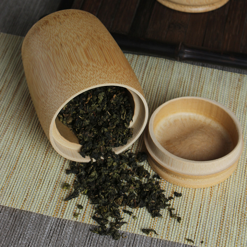 竹茶叶罐密封竹筒小号储茶叶盒竹木醒小中大号桶包装 刻创意LOGO