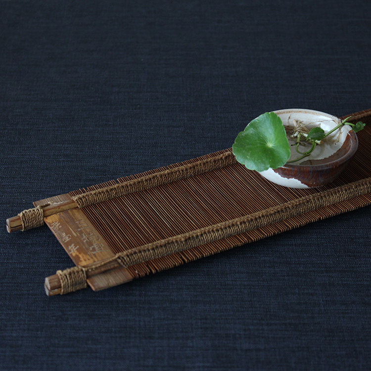 竹篦子 竹制碗架 干泡台 老竹子织布机筘配件 茶席 杯垫 茶道零配