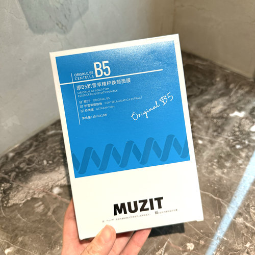 原B5玻尿酸积雪草精粹焕颜面膜