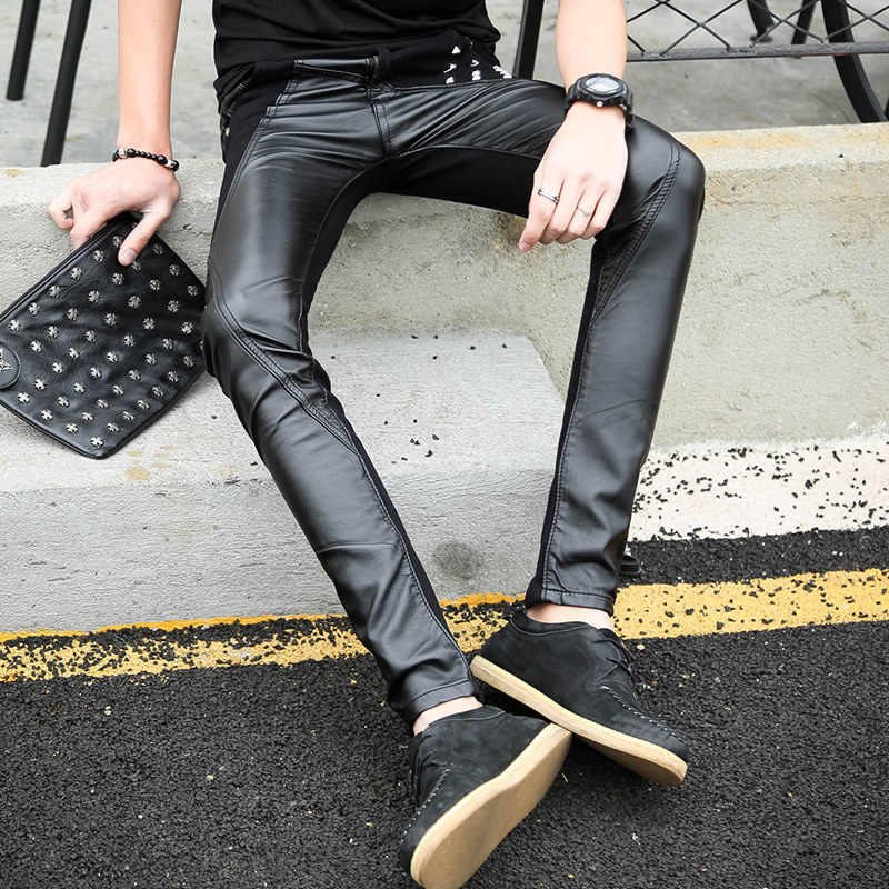 Pantalon cuir homme serré pour jeunesse - Ref 1478570 Image 3