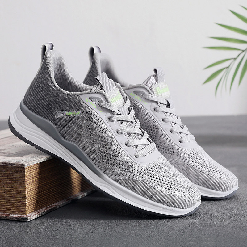 夏老北京时尚男网鞋飞织网面镂空透气运动休闲男鞋轻薄防滑爸爸鞋,流行男鞋,网面鞋,淘宝优惠券,粉丝福利购,淘宝优惠卷