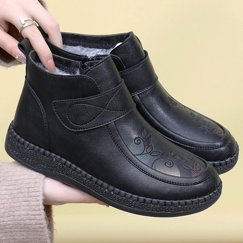 冬老北京布鞋防水女棉鞋加厚加绒保暖软底防滑中老年妈妈鞋女棉靴,女鞋,棉鞋,淘宝优惠券,粉丝福利购,淘宝优惠卷