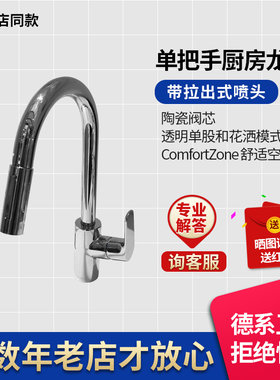 汉斯格雅德国进口龙头抽拉式双出