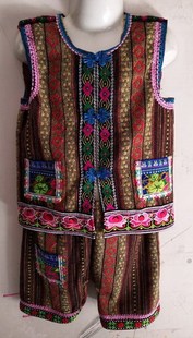 六一儿童少数民族佤族彝族服装/男孩纳西族服饰/景颇族舞蹈演出服