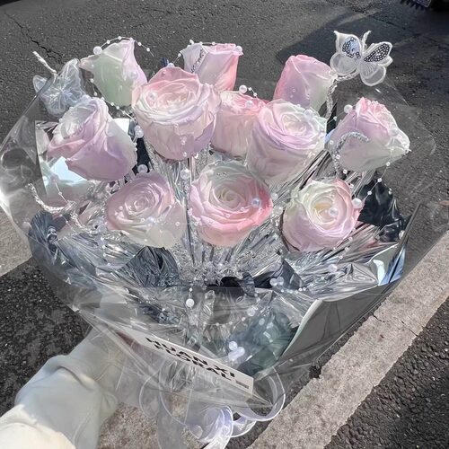 玫瑰永生花束毕业季礼物女生女友