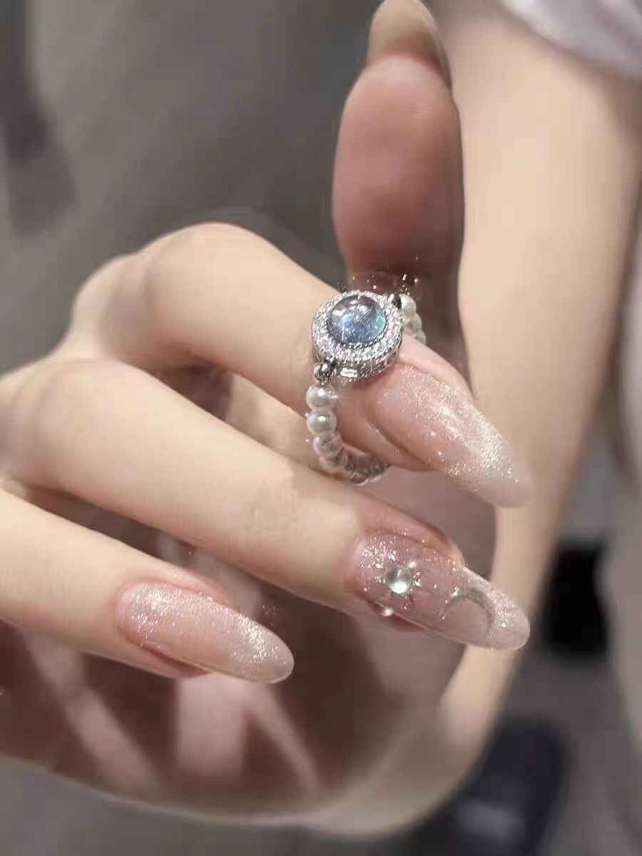 珍珠戒指女小众设计时尚个性新款