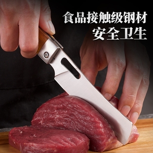 户外折叠小菜刀大号水果刀露营便携切肉刀440不锈钢刀旅行锋利刀