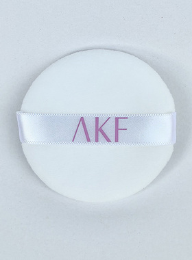 akf散粉扑替换短绒蜜粉饼圆形通用脸部化妆工具干湿两用官方正品