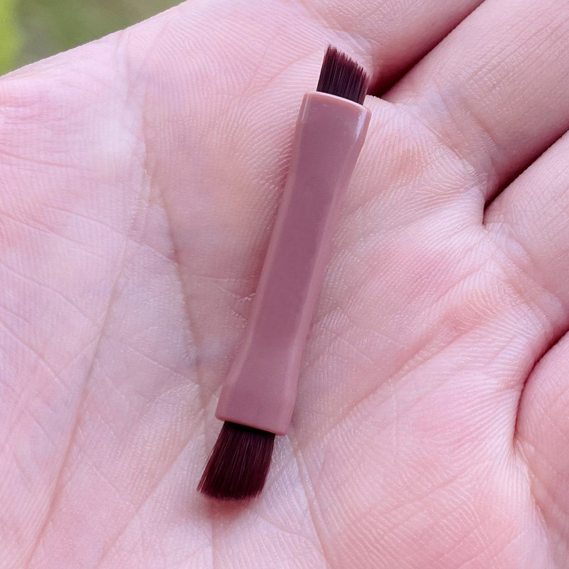 适配多种粉盒超软便携眉粉刷扁头迷你小号4.6cm5厘米canmake砍妹