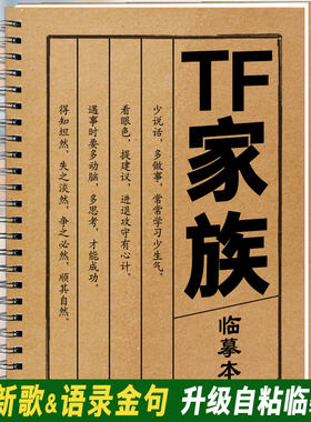 tf家族邓佳鑫张峻豪歌词本字帖