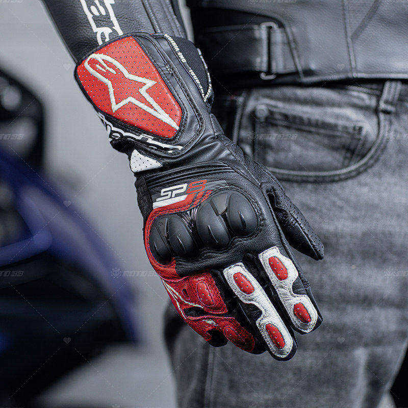 A星手套SP-8长款手套SP-3摩托车手套SP-9赛道防摔竞技机车手套男