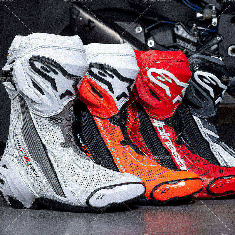 a星SUPERTECH R专业赛道靴摩托车机车靴防摔车手联名竞技骑行靴