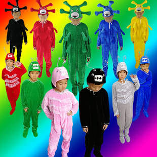 儿童病毒走开儿童演出服幼儿园防抗疫细菌演出服装 情绪小怪兽 我