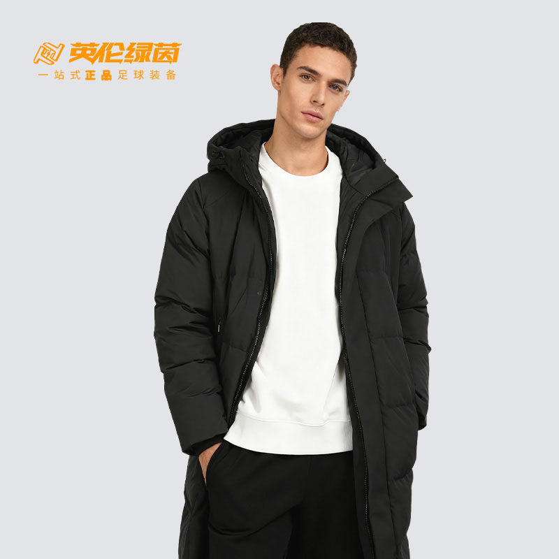 英伦绿茵Mizuno美津浓长款足球运动训练保暖羽绒服成人P2CN44Z109