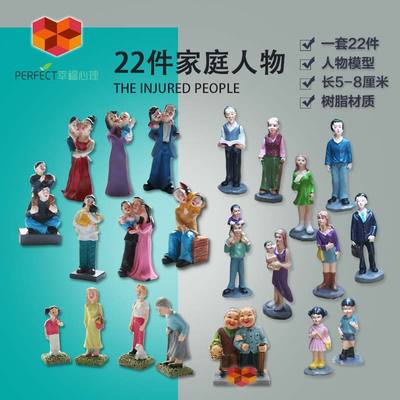 幸福心理家庭关系沙盘游戏人物