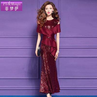 轻奢高贵设计感收腰婚礼礼服裙子