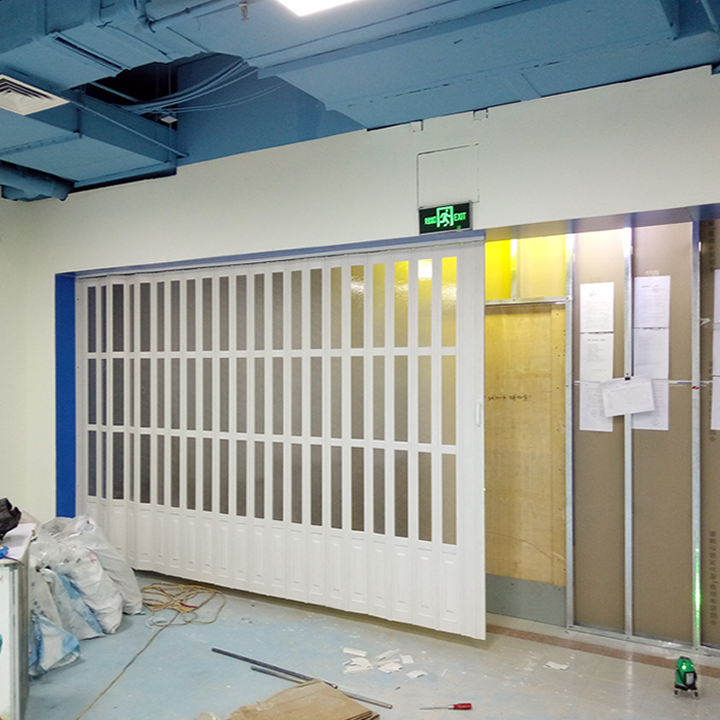 保温卷帘门电动车库门手动卷闸门商场水晶卷拉推拉门 pvc折叠门