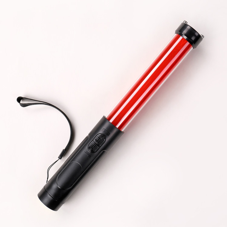 32cm电池款鸣笛式交通指挥棒荧光棒疏散救生安全消防警示棒