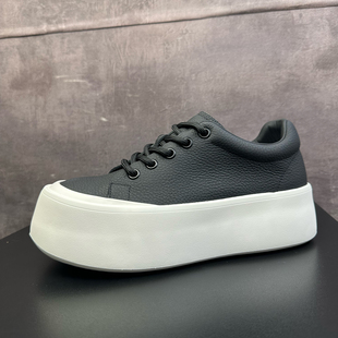 厚底增高6CM面包鞋 男鞋 男士 小众款 子 简约百搭休闲板鞋 街拍设计款