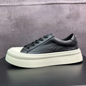 街拍设计款 高品质上线头层牛皮板鞋 简约百搭软底休闲鞋 男2025新款