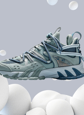 李宁正品男鞋跑步鞋减震时尚透气休闲鞋防滑复古运动鞋 ARDQ007