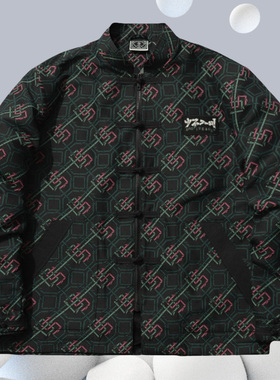 李宁正品BADFIVE少不入川系列 唐装盘扣立领休闲夹克外套AFDR381