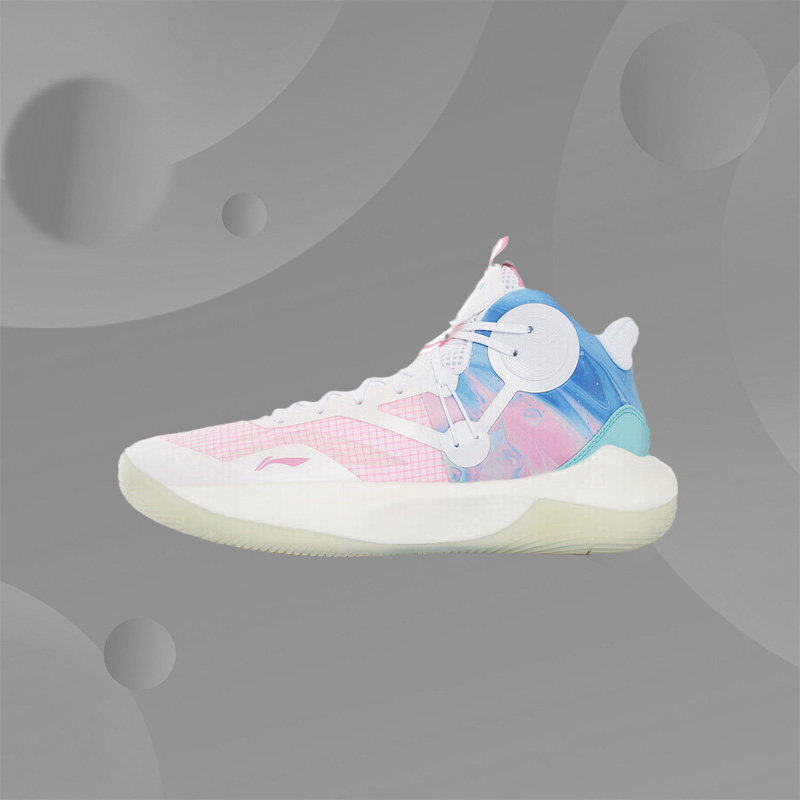 李宁正品男子篮球训练鞋系列轻速时尚休闲运动中帮ABAS107