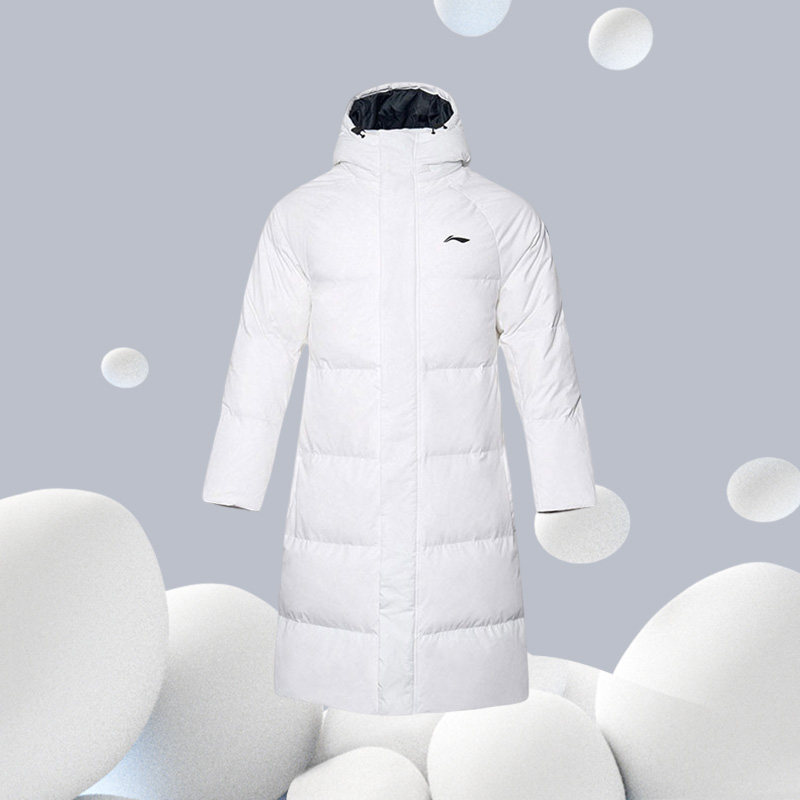 李宁羽绒服男款冬季 过膝国潮长款加厚保暖白鸭绒连帽外套AYMQ135,运动服/休闲服装,运动羽绒服,淘宝优惠券,粉丝福利购,淘宝优惠卷