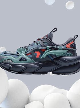 李宁跑步鞋男鞋秋季新款夸父系列老爹鞋运动休闲鞋子ARLR009