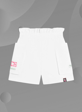 Lining/李宁正品童装女童中大童运动生活系列休闲运动短裤YKSS190