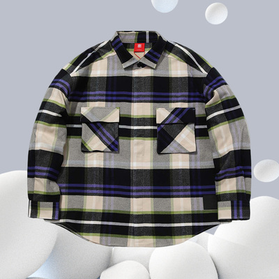 李宁正品潮流少年心气秀款中国李宁BADFIVE男子休闲衬衫ASHQ029