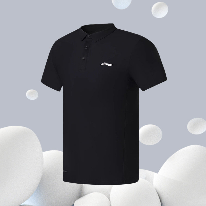 李宁正品夏季新款休闲百搭舒适透气男子POLO衫APLS173