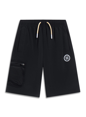 Lining/李宁正品夏季大童韦德系列透气舒适运动休闲短裤YKST023