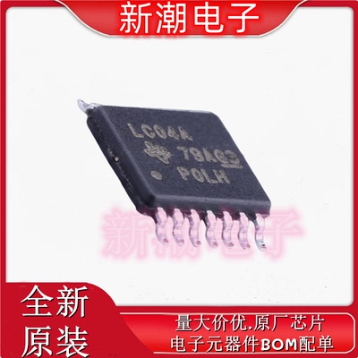 SN74LVC04APWRG4 74LVC04 反相器 封装TSSOP-14 全新原厂TI(德州