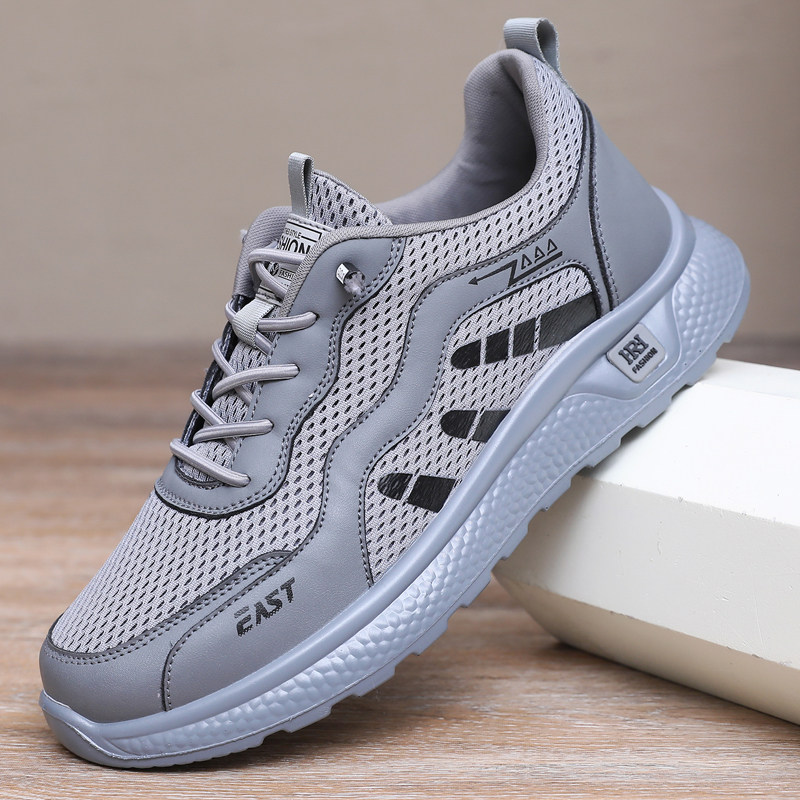 老北京布鞋男鞋夏季网面透气户外中老年运动网鞋软底爸爸休闲鞋男