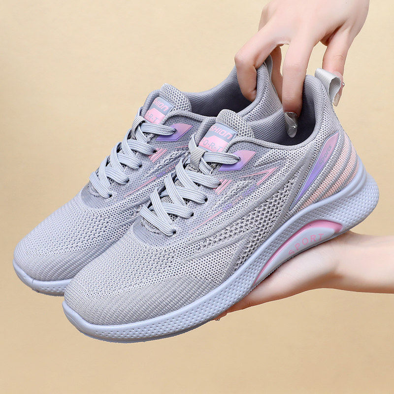 新款老北京布鞋飞织网面女休闲鞋透气防滑镂空妈妈舒适软底健步鞋,女鞋,健步鞋,淘宝优惠券,粉丝福利购,淘宝优惠卷