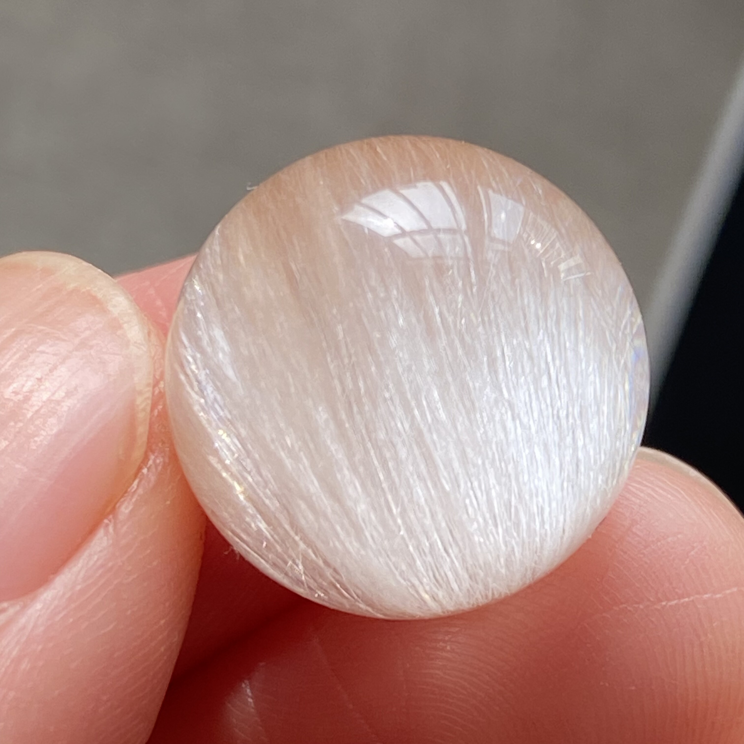 天然水晶顺发兔毛吊坠圆珠DIY水晶单珠饰品项链16mm一物一图