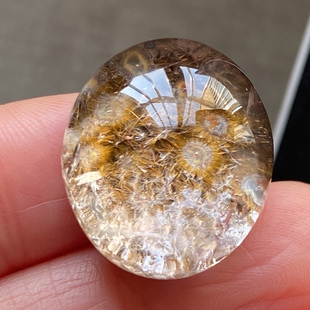 天然水晶针铁矿吊坠裸石男女款水晶项链饰品挂坠 一物一图