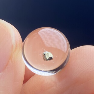 天然水晶包裹体黄铜矿吊坠圆珠DIY水晶单珠饰品项链12.5mm